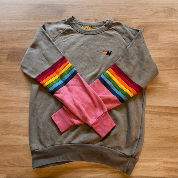 Aviator Nation Tops - ULTRA RARE AVIATION NATION CREWNECK!!!!🌈🌈WORN ONCE. GREAT CONDITION!!